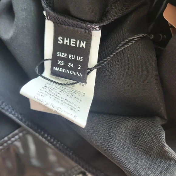 SHEIN Glossy Black Top - Picture 7 of 8